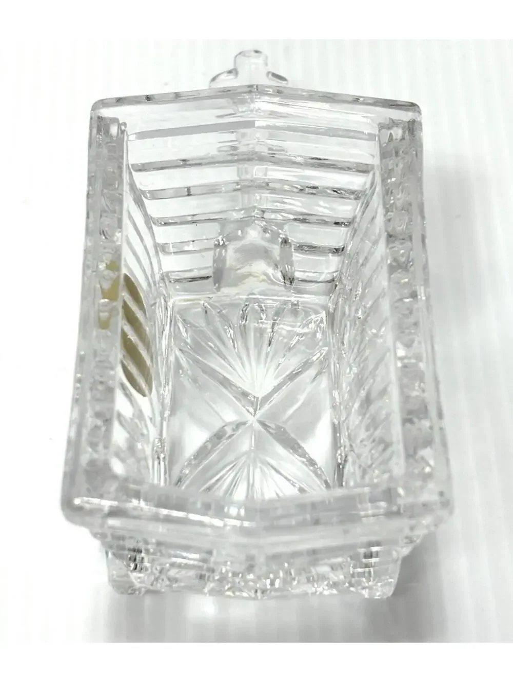 Princess House 24% Lead Crystal Cart Wagon Figurine Candy Dish Germany
